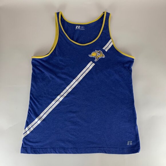 Russell Athletic Blue and Yellow Tank Top - Picture 1 of 6